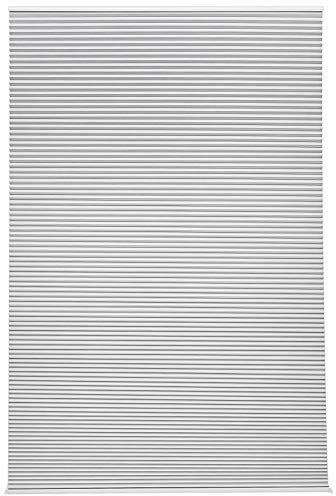 Amazon Basics Wabenplissee-Rollo ohne Zugkette, ohne Bohren, 60 x 140 cm, Weiß/Weiß