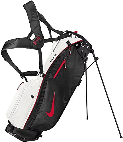 Nike Unisex – Erwachsene Sport Lite Golf Bag TA, Platinum Tint/Black/University red, one Size