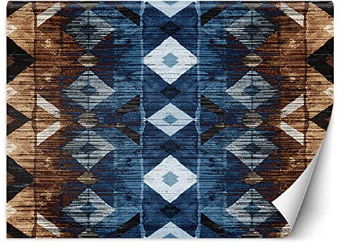 Feeby Fotomurales Tapiz Textura 100x70 cm Azúl Tejido No Tejido Papel Tapiz Fotográfico Decorativos Murales Dormitorio Oficina Hotel Spa Abstracto Imitación De Tejido