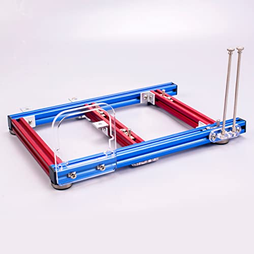 DIY Chassis Bracket Open Chassis DIY Computer Motherboard Case Rack Support Grafikkarte, PC Open Frame Test Bench, Computer Case DIY Mod Base Stand(Blau Rot)