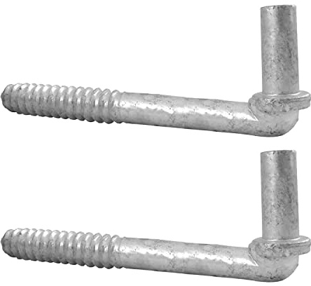 Jake Sales 6inches Wood Post Lag Screw Hinge - 5/8 Hinge Pin 2 Pack