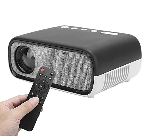 ONOTEC Mini Projector, Portable Projector for iPhone, Video Smart Led Pocket Small Home Phone Projector for Bedroom with Laptop HDMI USB TV AV Interfaces and Remote Control to Watch Cartoon