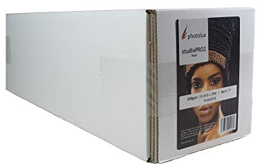 Photolux studioPRO Pearl 300 GSM, cool Tone Fotopapier in Premiumqualität 17 Zoll (Rolle: 0,432x25m)