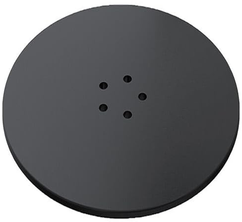 Spares2go Couvercle de bouchon de luxe de 110 mm pour siphon de douche avec bac de 90 mm (Noir mat)