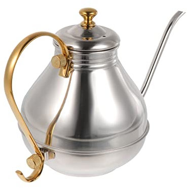 1pc Caffettiera Piano cottura Bollitore per l'acqua Bollitore per caffè a mano Pentola per caffè con gocciolatore Versare sopra Bollitore elettrico Caffettiera a goccia manuale Scaldacaffè Fornitur