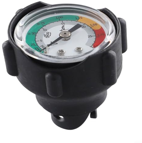 CNANRNANC Dinghy Pressure Gauge Double Pressure Units Barometer Air Boat Dinghy Surfboard Measuring Barometer 30PSI2bar Air Pressure Gauge