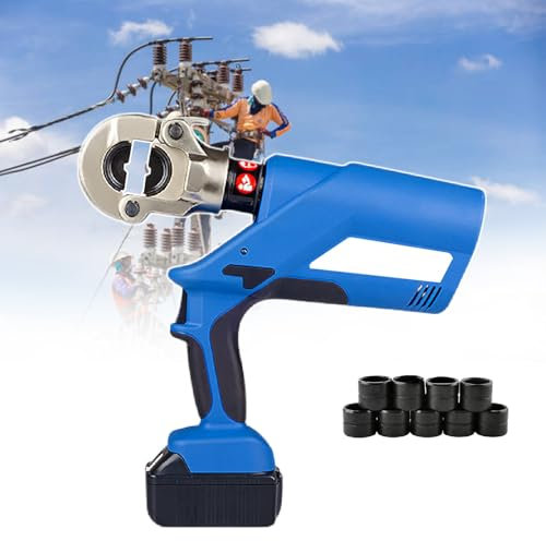 Industrial Electric Hydraulic Cable Lug Crimper, Performance Cable Lug Crimper, Electrical Terminal Cable Wire Tool Kit Range 16-400mm²,300