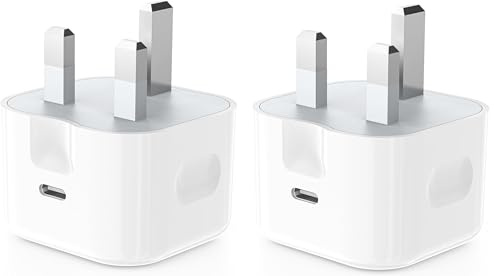 20W USB C Fast Charger Plug For iPhone 14/14 Pro Max13/13 Pro/13 Pro Max/13 Mini/12/12 Pro/12 Pro Max/12 Mini/11/11 Pro/SE 2022/X Type C PD 3.0 Power Charger Wall Adapter (2 PLUG)