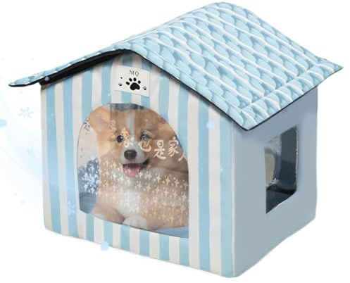 Kühlende Hundehütte | Isolierte Hundehütte für den Innenbereich mit Eisbeutel, Haustiermöbel für Sommertiere, streunende Outdoor-Gartenhöfe, Hinterhof, Bauernhof, Innenbereich, Wohnzimmer, Balkone