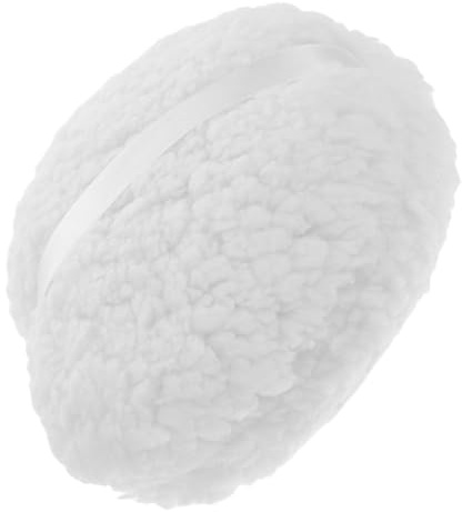 HAMPPLIES Oversized Plush Body Powder Puff 6 Inch Quick Dry Reusable Soft Dusting Puff for Women and Men for Applying Loose Powder and Makeup