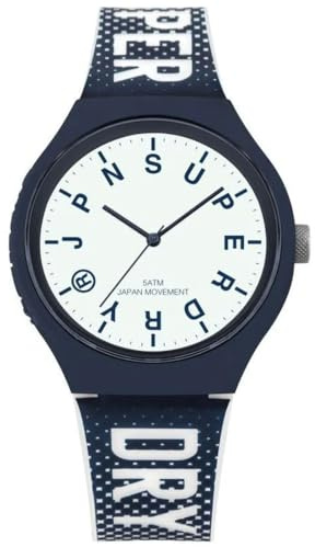 Superdry Herren Armbanduhr Analog Quarz Silikon SYG224U