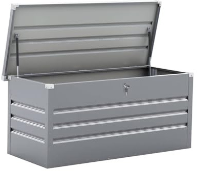 habitat et jardin Gartenbox aus Metall Store 680 l - silberfarben