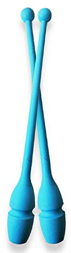Pastorelli Rhythmic Gymnastics connectable Clubs (children size), mod. MASHA - 36 cm (Sky blue)