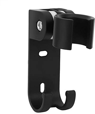 Delaman Support de pommeau de Douche, Support de Support de pommeau de Douche Mural en Acier Inoxydable réglable Noir Mat