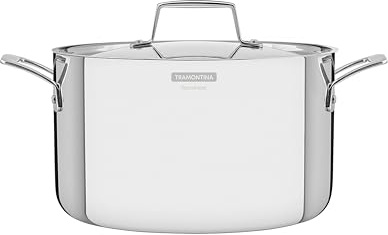 Tramontina GRANO Fleischtopf, ø 24 cm 5,8 Liter, Edelstahl, Induktion, ofenfest