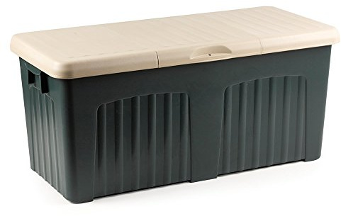 Dmora - Stamm Foligno, Mehrzweck-Aufbewahrungsbehälter, moderner Koffer, 100 % Made in Italy, 125 x 57 x 56 cm, Grau