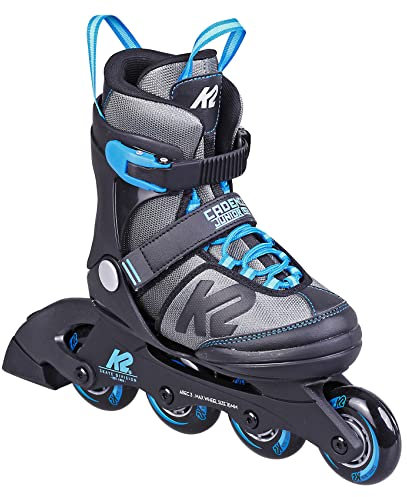 K2 Skates Jungen Inline Skates Cadence B LTD, Black - Grey - Ice Blue, 30G0828.1.1.M