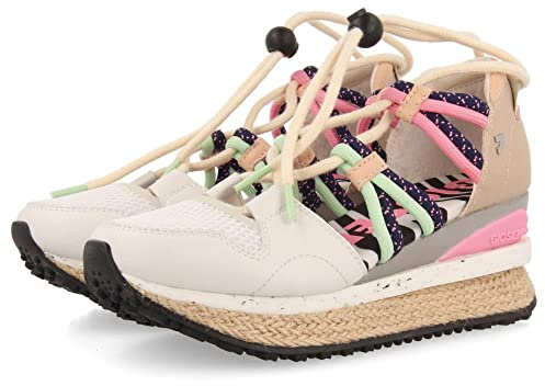 Sneakers Blancas Tipo Espadrille con cuña para Mujer Tulare