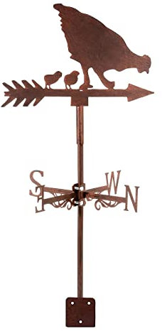 JESSAH Wetterfahne Metall Windfahne Elch Wetterfahne für Garten Pavillon Windrichtungsanzeige Kit mit Hirschmuster Ornament Kreatives Design Gartenarbeit Dekoration Wetterfahnen
