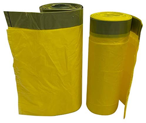 Abfallsäcke Müllbeutel 30 Gelbe Säcke 90L Zugband Müllsack 2 Rollen