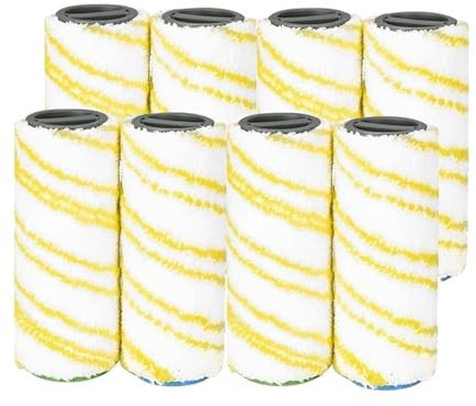 CobydA Accessori di Ricambio for spazzole a Rullo da 8 Pezzi, compatibili con Karcher. FC5 FC7 FC3 FC3D Lavapavimenti Elettrico