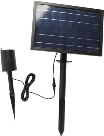 Ailgely Solar Sauerstoffpumpe, 10V 8W Solar Teichbelüfter mit Akku, 2.5m Rohr, 2 Luftsteinen, 3 Arbeitsmodi, Solar Luftpumpe, Aquarium Oxygenator, Sauerstoffpumpe Solar für Garten Aquarium Pool Teich