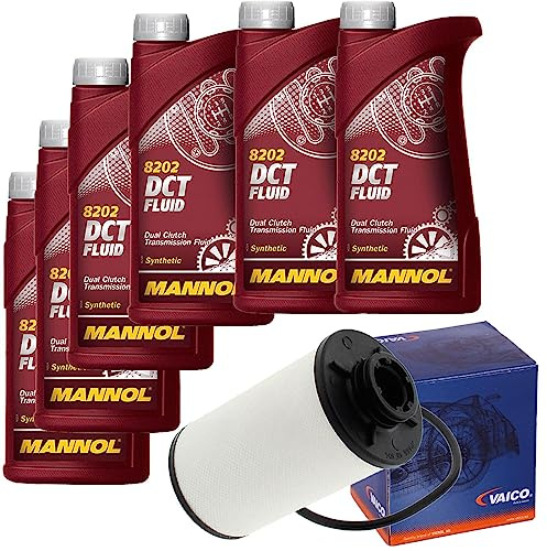 Vaico Getriebe Ölfilter 6L Mannol Dct Öl | V10-0440+6L Mannol 8202 (für 6 Gang Doppelkupplungsgetriebe), Expert Kits + Mannol 8202 Dct Fluid