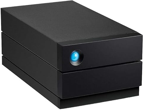 LaCie 2big Raid USB-C 60TB Disque Dur Externe HDD, Enterprise HDD, 3.5, Raid 0/1, USB-C, PC & Mac, Data Rescue Service (STHJ60000800)
