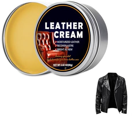 Leather Balsam Rich Conditioner & Restorer,Oil Leather Conditioner,Oil Leather Cleaner,Furniture Clinic Leather Furniture Care Kit For Cars,Leather Cleaner Cream,Restoring Leather Furniture, 80 g