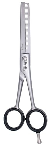 HeyBro Solingen | STIPP 6 – Profi-Modellier- & Effilierschere 39 Z. aus Edelstahl – Friseur- & Bartschere – Made in Solingen, Germany | Für Erwachsene, Kinder & Männer