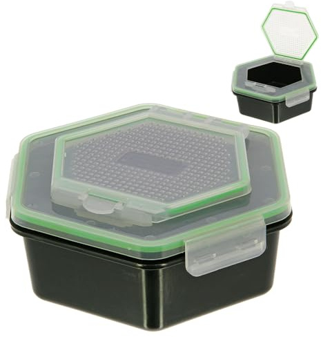 Köderdosen Set – 2 STK Madendosen & Wurmdosen Angeln – Live Bait Boxen mit luftdurchlässigem Deckel - Lebendköder Behälter