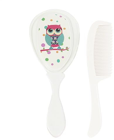 Babybürste Set - Weiche Borstenhaarpinsel | Nicht rutscher Babyhaarpinselset | Haarbürste Cradle Mütze Pflege Baby Haarbürste, Massage Dusche Kopfhautpflege Kinderprodukte für & Mädchen