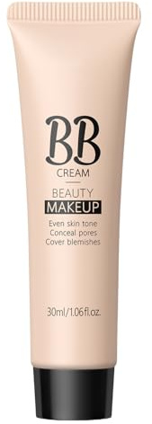 Cream Hydrating BB Cream, BB Beauty Makeup, Fondation complète de la couverture, 30 ml, base de maquillage hydratant léger avec protection solaire pour les femmes, utilisation quotidienne