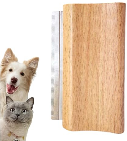 Tyinerc Spazzola Per Rimuovere Il Sottopelo Dagli Animali,Pettine per Rimuovere il Sottopelo - Toelettatura con Pettine Sgrovigliante in Legno per, Gatti e Uso Domestico