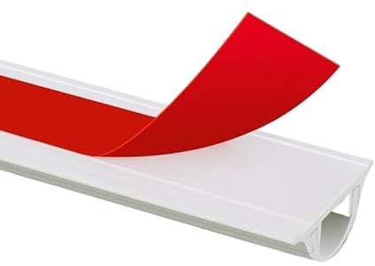 Goulotte Passe Cable Sol, Cache-câble TV 50 cm Kit Mural Gestion des Fils muraux Cache-câbles for téléviseur fixé au Mur(50cm Medium,1pcs)