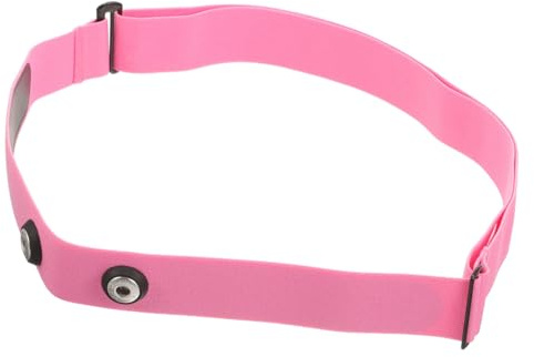 DECOMELODY Correa Ajustable para Monitor de Frecuencia Cardíaca Banda Pectoral Cómoda y Elástica Repuesto Compatible con Dispositivos Deportivos Color Rosa