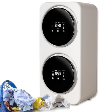 YXYLJOZ Mini Portable Underwear Washer Dryer for RV,Fully Automatic Small Sock Washer, for Apartment, Dormitory and Bathroom (Wall Mount)