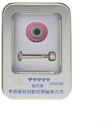 Gdfnmogo Rueda de repuesto para cortador de vidrio de azulejos de 22 mm para cortadores manuales de azulejos compatible con rodamientos de hoja de corte de carburo de 50000 m de longitud de corte