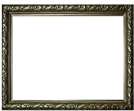 Barockrahmen Silber fein verziert, 337 ARG, Leerrahmen 30x40 cm