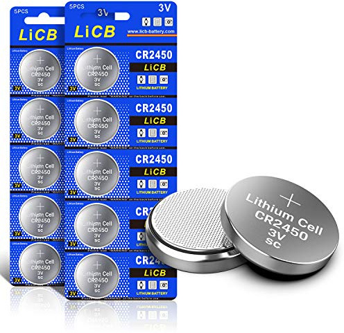 LiCB CR2450 3V Lithium Battery (10PCS)