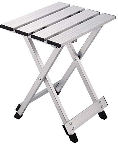 MHBGX Einfache Multifunktionsklapphocker, Haushalt Klapphocker, Aluminium Klappstuhl, Outdoor Angeln Hocker, Freizeitschuh Bank-Stuhl