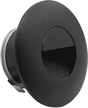 LIGHTWORLD24 LED stair lamp recessed in the wall recessed spotlight Indoor outdoor step lighting Wall light IP65 230V 2W 180LM Black 1 SET