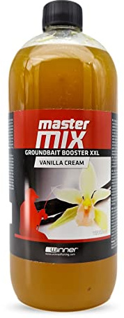 Tandem Baits Master Mix Groundbait Booster XXL Vanilla Cream Karpfen-Lockstoff Lockmittel Köder Karpfen Angeln Köder zum Große-Fische-Angeln Karpfenzubehör Profis&Hobby Angler Angelfutter 1000ML