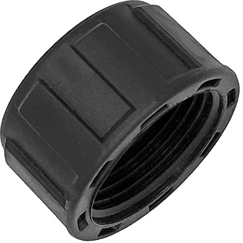 Kappe rund aus Kunststoff PP 1 1/2 Zoll IG DN40 Innengewinde Innendurchmesser 45mm Gewinde Fitting Trinkwasser geeignet Rohr Verschraubung End Stück Abschluss Verschluss Deckel