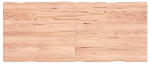 Massivholz Tischplatte Baumkante Massivholzplatte Holz Platte Ersatztischplatte Holzplatte Schreibtischplatte für Heimwerker, Arbeitsplatten & Tische, 140x60x(2-4) cm Massivholz Behandelt Baumkante