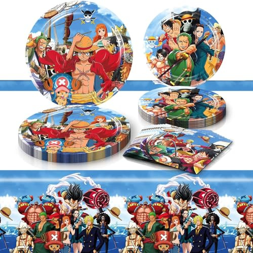 Partygeschirr, Party Supplies Set, Pappgeschirr Pappteller Becher Servietten für Kindergeburtstag Party Dekoration Geburtstagsdeko 10 Gäste
