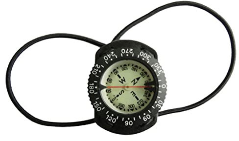 SMELEYOU Tauchkompass Tauch Handgelenkkompass wasserdichter Kompass Unterwasser Navigationskompass mit Bungee