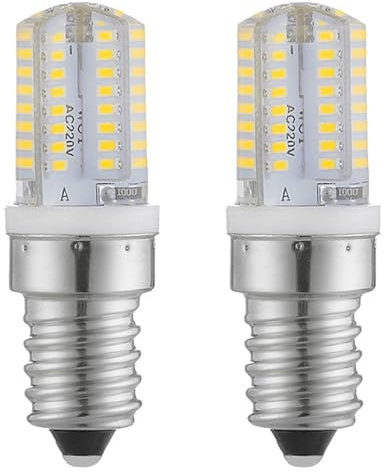 IOEDHW 2/10 Pack E14 LED Corn Bulb, E14 European Base Bulb Dimmable 2.5W Equal 30W Candelabra E14 Cooker Hood Bulb 110-240V Energy Saving Lamp For Indoor Home Lighting, 6500K Cold White Light