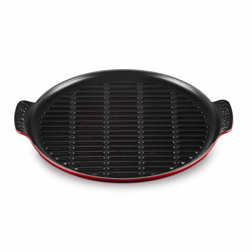 Le Creuset Barbecue rond de bistrot, 31,8 cm, cerise
