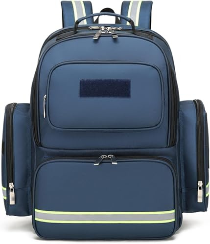 Notfallrucksack Leer Rettungstasche, Rucksack für Erste Hilfe, First Responder Storage Survival Trauma Notfallrucksack Notfall-Kits Storage Bag für Wandern im Freien Reisen Camping Kindertagesstätte(B